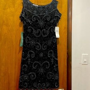 Beautiful black dress Prelude by Pissarro Night beaded.